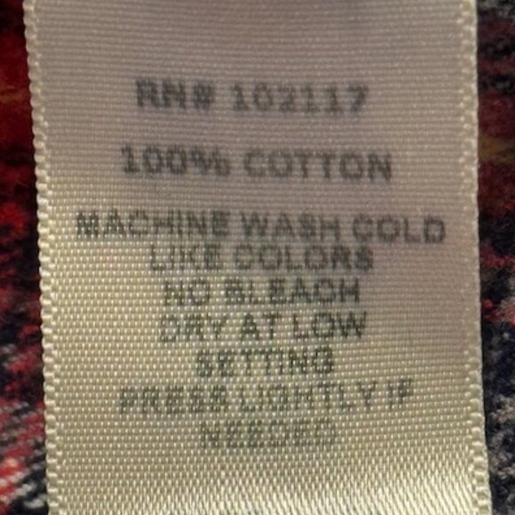 Women’s Eleven Stitch Design Flannel Button-Down Shirt, Size L - Picture 11 of 11